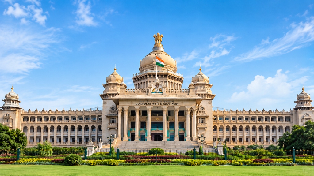 Vidhana Soudha Bengaluru Karnataka - Government Work is God's Work